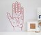 Palmistry Hand Decal, Chiromancy Palm Sticker, Zodiac Decal, Yoga Studio Decor, Hamsa Hand n034 product 2